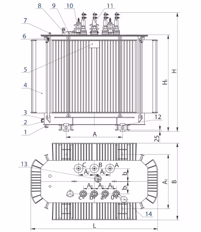 Технические характеристики ТМГ11